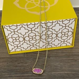 Bright Pink Kendra Scott Elisa Necklace